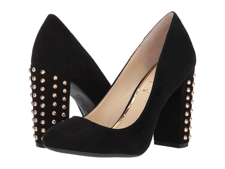 Jessica Simpson Bainer (black Lux Kid Suede) High Heels