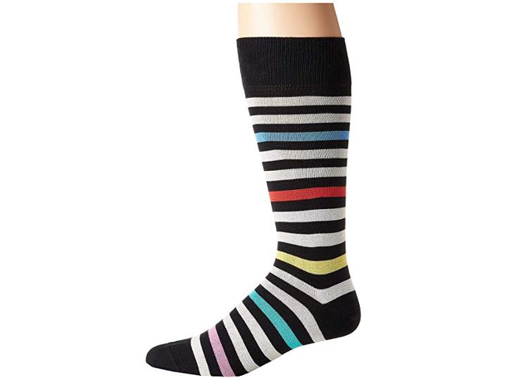 Paul Smith Dash Stripe Socks (black Multi) Men's No Show Socks Shoes
