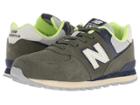 New Balance Kids Gc574v1 (big Kid) (dark Covert Green/pigment) Boys Shoes