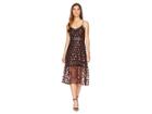 Jack By Bb Dakota Magic Hour Embroidered Mesh Dress With Ribbon Trim (black) Women's Dress
