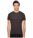 Versace Jeans Palm Print Tee (black) Men's Clothing