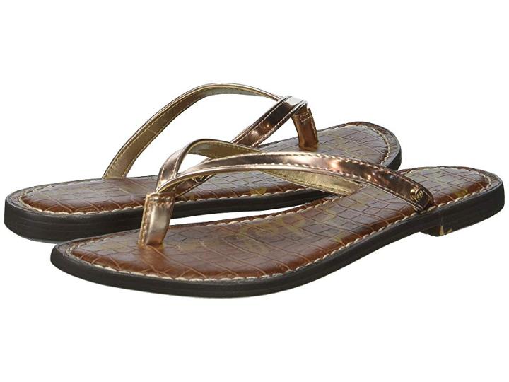 Sam Edelman Gracie (oro Remato Liquid Metallic) Women's Sandals