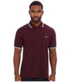 Fred Perry Twin Tipped Fred Perry Polo (mahogany) Men's Short Sleeve Pullover