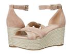 Michael Michael Kors Desiree Wedge (dark Khaki Sport Suede/jute) Women's Wedge Shoes