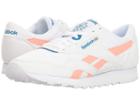 Reebok Lifestyle Classic Nylon Txt (white/digital Pink/instince Blue) Women's Classic Shoes