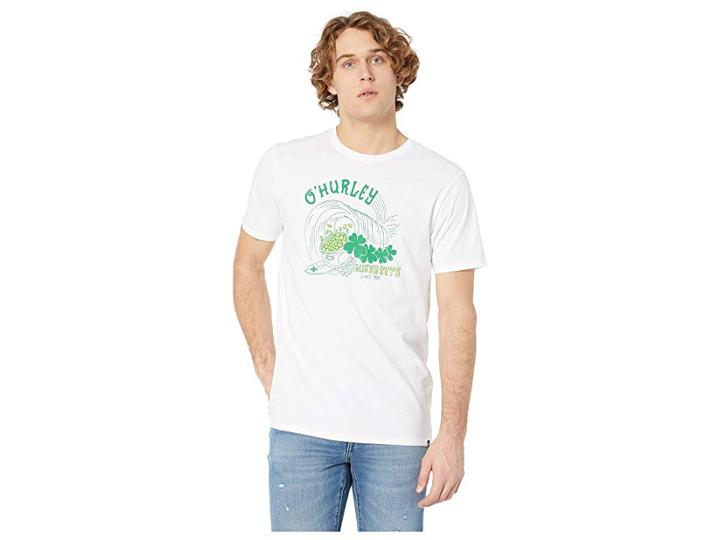 Hurley Premium Lucky Sets Tee (white) Men's Swimwear