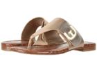 Sam Edelman Barry (dark Molten Gold Polished Metallic Leather) Women's Sandals