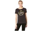 Juicy Couture Crown Juicy Logo Tee (pitch Black) Women's Clothing