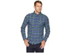 United By Blue Pitchstone Plaid Button Down (fern Green) Men's Clothing