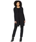 Calvin Klein Long Vest W/ Tie Belt (black) Women's Vest