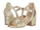 Michael Michael Kors Kids Gemini Jones (little Kid/big Kid) (gold Glitter Mesh) Girl's Shoes