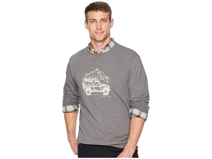 United By Blue Adventure Mobile Crew Pullover (steel Grey) Men's Clothing