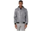 Ben Sherman Mini Gingham Print Windbreaker (grey) Men's Coat