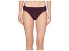 Bleu Rod Beattie Crochet Ole Side Tab Hipster Bikini Bottom (aubergine) Women's Swimwear