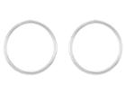 Lauren Ralph Lauren Modern Metal Circular Posted Hoop Earrings (silver) Earring