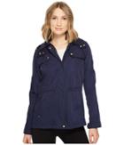 Vince Camuto Hooded Lightweight Parka With Drawstring Waist (navy) Women's Coat