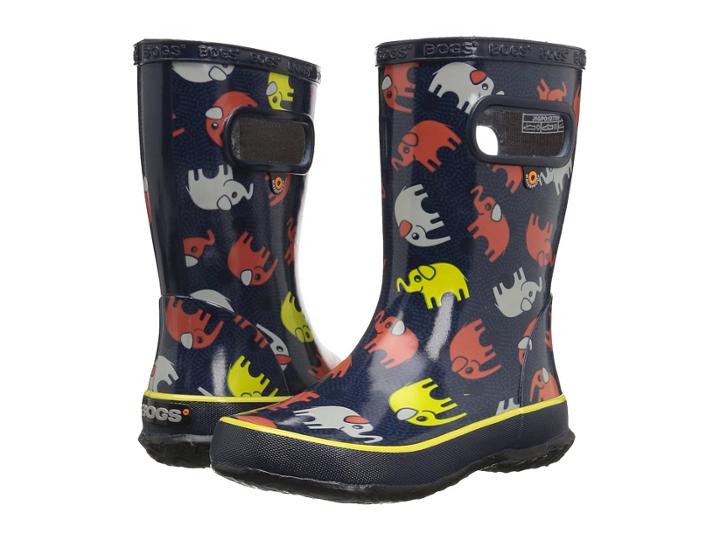 Bogs Kids Skipper Elephants (toddler/little Kid) (dark Blue Multi) Girls Shoes
