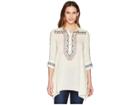 Roper 1568 Rayon Lawn Tunic (white) Women's Clothing