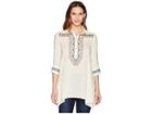 Roper 1568 Rayon Lawn Tunic (white) Women's Clothing