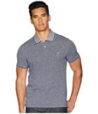 Original Penguin Short Sleeve Linen Daddy-o Po (dark Sapphire) Men's Short Sleeve Button Up