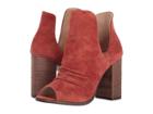 Kristin Cavallari Lash Peep Toe Bootie (brandy Kid Suede) Women's Shoes