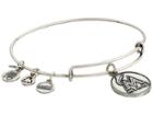 Alex And Ani Mlb(r) Miami Marlins Charm Bangle (rafaelian Silver Finish) Bracelet