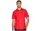 Sean John Short Sleeve Solid Shirt (true Red) Men's Clothing