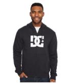 Dc Star Zip Hoodie (black) Men's Sweatshirt