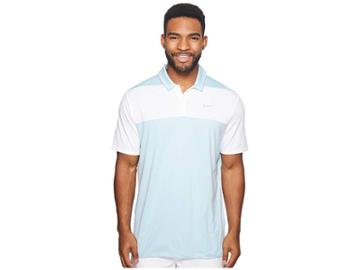 Nike Golf Color Block Dry Polo (ocean Bliss/light Carbon/flat Silver) Men's Clothing