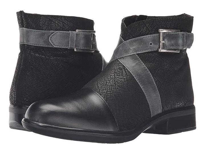 Naot Boreas (black Madras Leather/black Crackle Leather/vintage Smoke Leather) Women's Boots