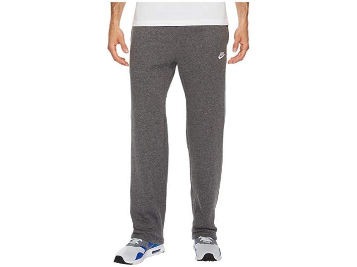 Nike Sportswear Fleece Pant (charcoal Heather/white) Men's Fleece
