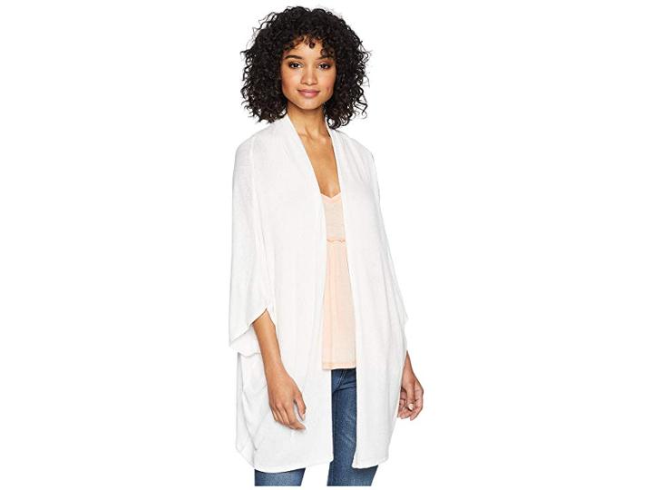 Bb Dakota Jase Dolman Sleeve Knit Jacket (optic White) Women's Coat