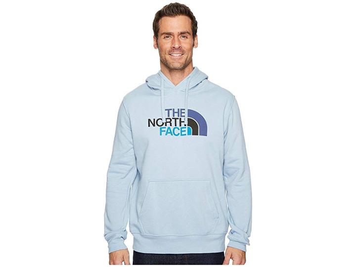 The North Face Half Dome Pullover Hoodie (dusty Blue/shady Blue Multi) Men's Sweatshirt