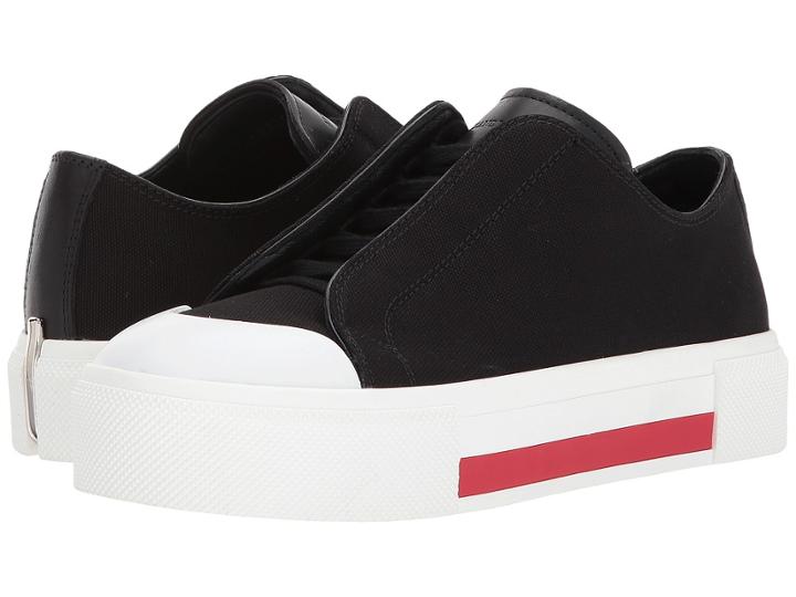 Alexander Mcqueen Low Cut Lace-up Sneakers (white/red/black) Women's Shoes