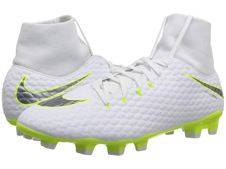 Nike Hypervenom Phantom 3 Academy Dynamic Fit Fg (white/metallic Cool Grey/volt/metallic Cool Grey) Men's Soccer Shoes