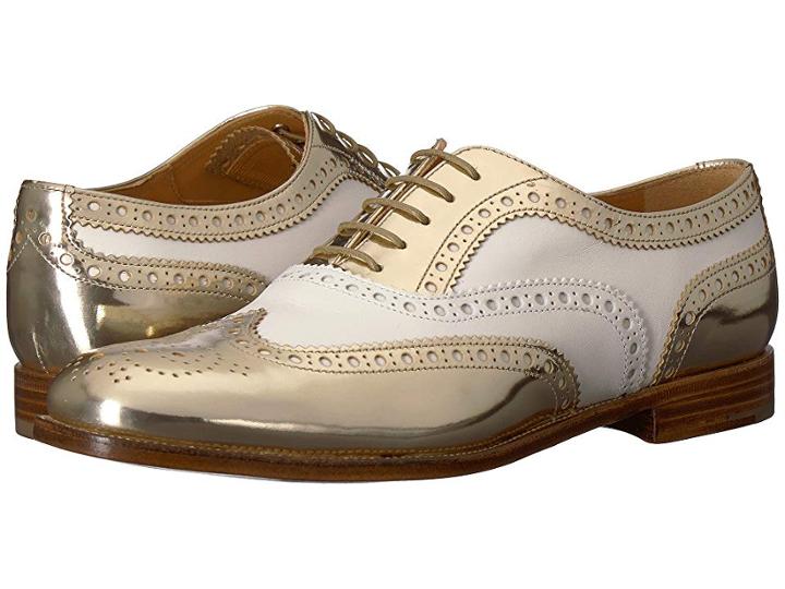 Church's Burwood Wing Tip Oxford (pyrite/white) Women's Lace Up Casual Shoes