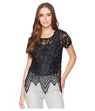 Rock And Roll Cowgirl Short Sleeve Tee 49t5584 (black) Women's T Shirt