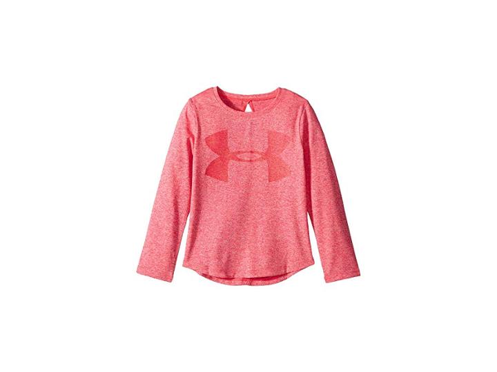 Under Armour Kids Finale Long Sleeve (little Kids) (penta Pink) Girl's Long Sleeve Pullover