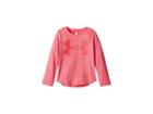 Under Armour Kids Finale Long Sleeve (little Kids) (penta Pink) Girl's Long Sleeve Pullover