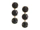 Kate Spade New York Bright Ideas Triple Drop Earrings (jet) Earring