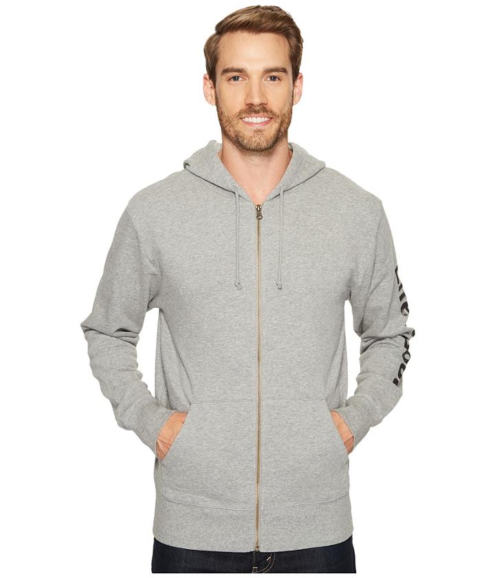 Life Is Good Life Is Good(r) Go-to Zip Hoodie (heather Gray) Men's Sweatshirt