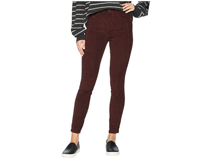 Sam Edelman Stiletto High-rise Ankle Skinny In Bordeaux (bordeaux) Women's Jeans