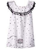 Fiveloaves Twofish Alice On/off A-line Dress (little Kids/big Kids) (white) Girl's Dress
