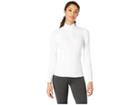Hot Chillys Micro Elite Chamois Solid Zip-tee (white) Women's Clothing