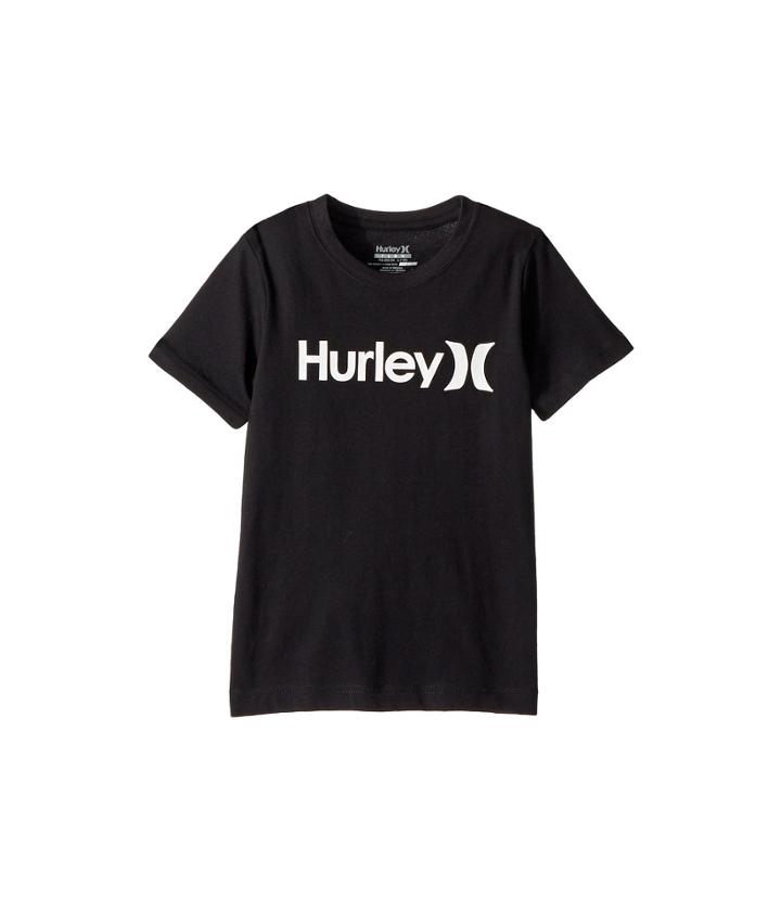 Hurley Kids Dri-fit One And Only Tee (little Kids) (black) Boy's T Shirt