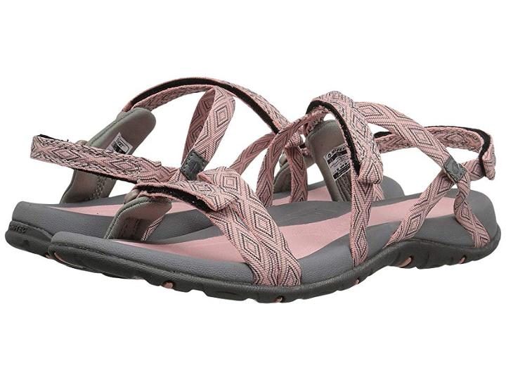 Hi-tec Santorini Strap (papaya Punch/cool Grey) Women's Shoes