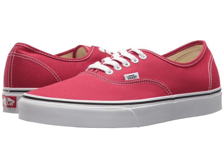 Vans Authentictm (crimson/true White) Skate Shoes