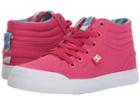 Dc Kids Evan Hi Sp (little Kid/big Kid) (raspberry) Girl's Shoes