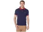 U.s. Polo Assn. Slim Fit Contrast Pique Polo (classic Navy) Men's Clothing