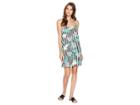 American Rose Lucille Spaghetti Strap Dress (black/white/green) Women's Dress